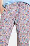 Zivame Bloom Hive Woven Pyjama Set - Splish Splash — thumbnail 7